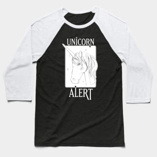 Unicorn Alert Baseball T-Shirt